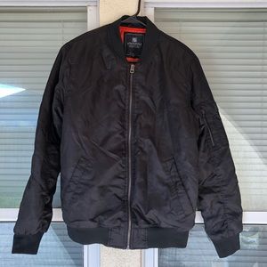 South Pole Bomber Mens Jacket Black Size Small S New